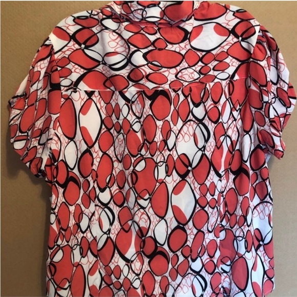 Unique Spectrum Short Sleeves Button Down Blouse Size 26/28W - Picture 7 of 8